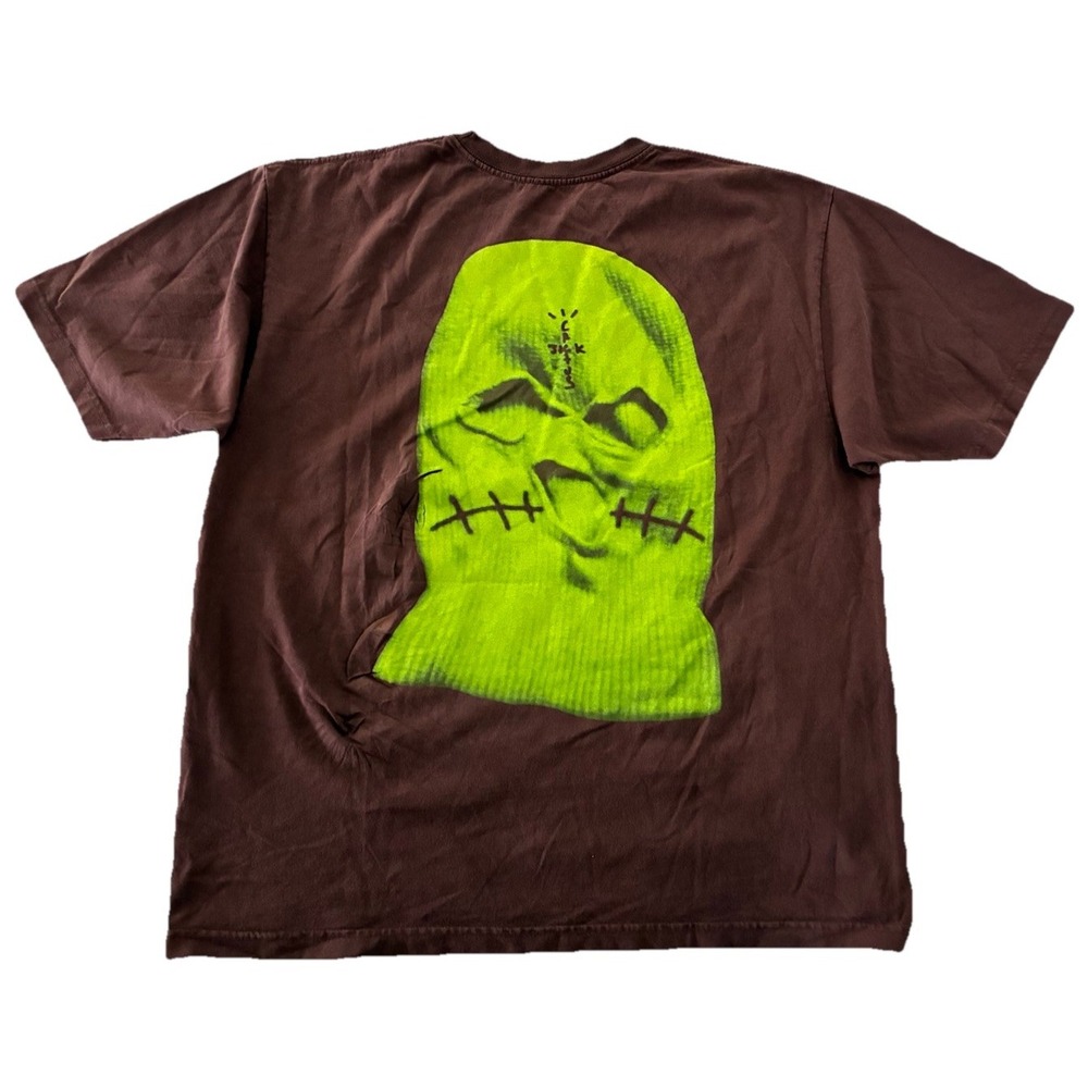 Travis Scott T Shirt XL Brown JackBoys 2‎ A2 Tee Double Sided NEW *flaw